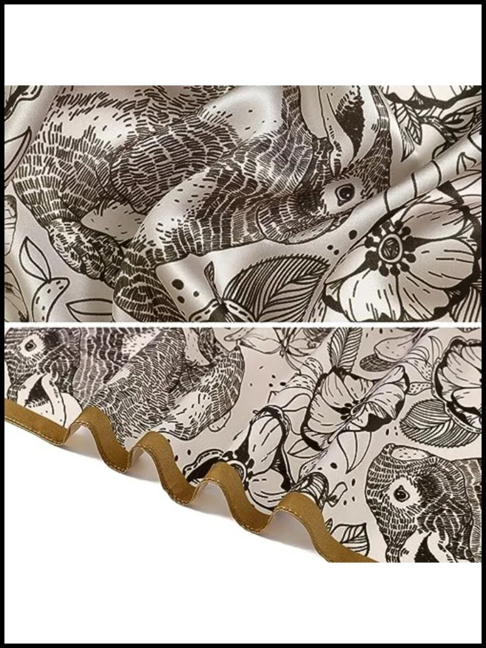 STARWHISPER 100% Pure Mulberry Silk Square Scarf - 27x27 Hair Headscarf